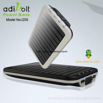 2500mAh Portable Solar Battery Charger for all mobilephone